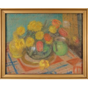 Abraham NEUMANN (1873-1942), Martwa natura z bukietem