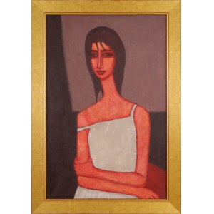 Roman ZAKRZEWSKI (1955-2014), W letniej sukience (1986)
