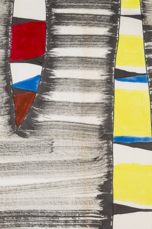 Magdalena Abakanowicz (1930 Falenty near Warsaw - 2017 Warsaw), Untitled (Black, Red, Blue and Yellow), circa 1958