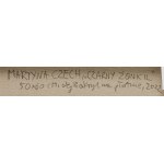 Martyna Czech (ur. 1990, Tarnów), Czarny żonkil, 2022