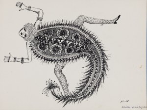 Arika Madeyska (1928 Warsaw - 2004 Paris), Untitled (Lizard Woman), 1968