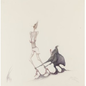 Alicja Wahl (1932 Warszawa - 2020 Warszawa), “Julątko z Tadziem na finiszu”, 1974-75
