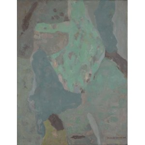 Maria Ewa Łunkiewicz-Rogoyska (1895 Kudryńce na Podolu - 1967 Warszawa), Kompozycja świetlisto-zielona, 1965