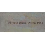 Maria Ewa Łunkiewicz-Rogoyska (1895 Kudryńce na Podolu - 1967 Warszawa), Kompozycja świetlisto-zielona, 1965