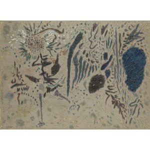 Janina Kraupe (1921 Sosnowiec - 2016 Kraków), Zbieranie chrustu, 1960