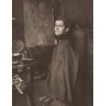 Henri Manuel (1874 Paryż - 1947 Neuilly-sur-Seine), Olga Boznańska przy sztaludze w swojej paryskiej pracowni przy boulevard Montparnasse 49, lata 20. XX w.