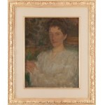 Olga Boznańska (1865 Kraków - 1940 Paryż), Portret kobiety w białej, ok. 1911 bluzce