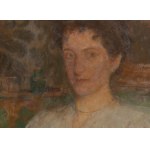 Olga Boznańska (1865 Kraków - 1940 Paryż), Portret kobiety w białej, ok. 1911 bluzce