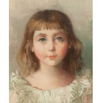 Anna Bilińska-Bohdanowiczowa (1857 Złotopole na Ukrainie - 1893 Złotopole na Ukrainie), Portret dziewczynki w białej sukience, 1889