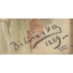 Anna Bilińska-Bohdanowiczowa (1857 Złotopole na Ukrainie - 1893 Złotopole na Ukrainie), Portret dziewczynki w białej sukience, 1889