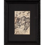 Maria Melania Mutermilch \ Mela Muter (1876 Warszawa - 1967 Paryż), Akt na tle Rodanu (recto) / Akt siedzący (verso)