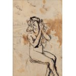 Maria Melania Mutermilch \ Mela Muter (1876 Warszawa - 1967 Paryż), Akt na tle Rodanu (recto) / Akt siedzący (verso)