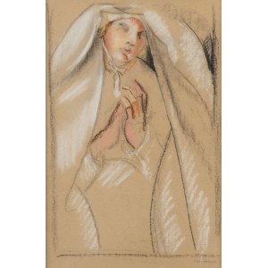 Tamara Łempicka (1894 Moskwa - 1980 Cuernavaca, Meksyk), Portret córki artystki, studium do obrazu La communiante (Pierwsza komunia), około 1928