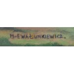 Maria Ewa Łunkiewicz-Rogoyska (1895 Kudryńce na Podolu - 1967 Warszawa), Pejzaż z końmi, 1936