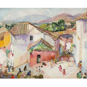 Zofia Piramowicz (1880 Radom - 1958 Clichy), Scena uliczna z okolic Grenady, 1920-1923