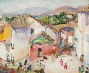 Zofia Piramowicz (1880 Radom - 1958 Clichy), Street scene from the Grenada area, 1920-1923