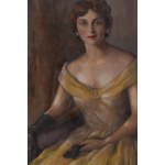 Irena Łuczyńska-Szymanowska (1890 Góra Kalwaria - 1966 Warszawa), Portret kobiety w balowej sukni