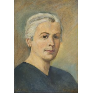 Łucja Bałzukiewicz (1887 Wilno - 1976 Lublin), Portret własny, 1949
