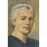 Łucja Bałzukiewicz (1887 Wilno - 1976 Lublin), Portret własny, 1949