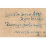 Zofia Schomberg-Szymberska (1884 Warszawa - 1943 Aix-les-Bains), Pejzaż polski, Wierzbiany (Paysage polonais, Wierzbiany)