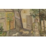 Maria Rubczak (1883 - 1955 ), Domki w Ustce, 1949