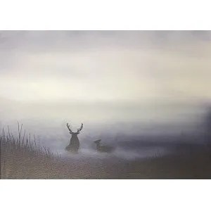 Monika Bogusławska ( 1991 ), Misty - deer / Mgliste jelenie, 2025