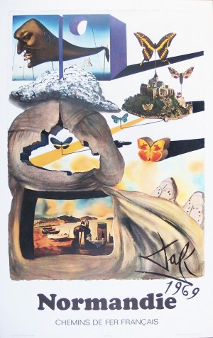 Salvador DALI (1904-1989), Normandy 1969, from the Suite Papillon Series.