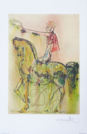 Salvador DALI (1904-1989), Le Chevalier Romain (The Roman Cavalier) from the series: Les Chevaux de Dali (Dalinian Horses), 1983.