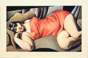 Tamara LEMPICKA (1898-1980), La tunique rose, (The pink tunic) 1927