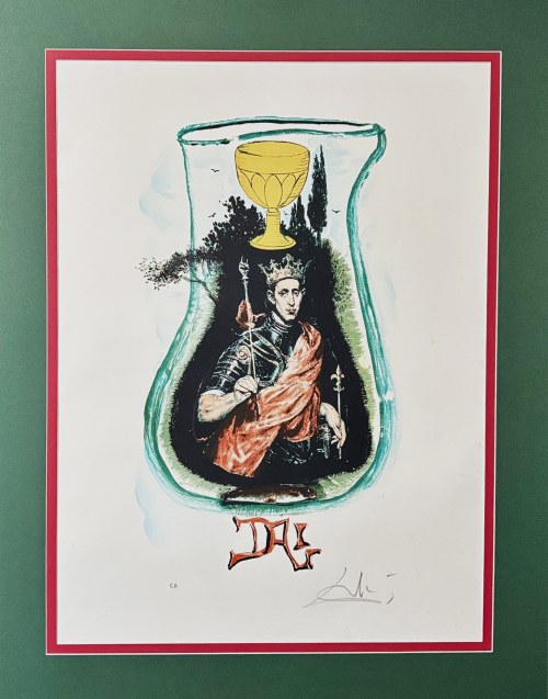 Salvador DALI (1904-1989), Król pucharów z cyklu Tarot, 1978
