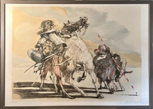 Claude WEISBUCH (1927-2014), Don Quixote and Sancho Panza