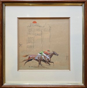 Eugene PÉCHAUBES (1890-1967), Courses de chevaux 