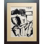 Pablo Picasso (1881 - 1973), Crucifixion'', z cyklu Toros y Toreros (Byki i toreadorzy), 1961
