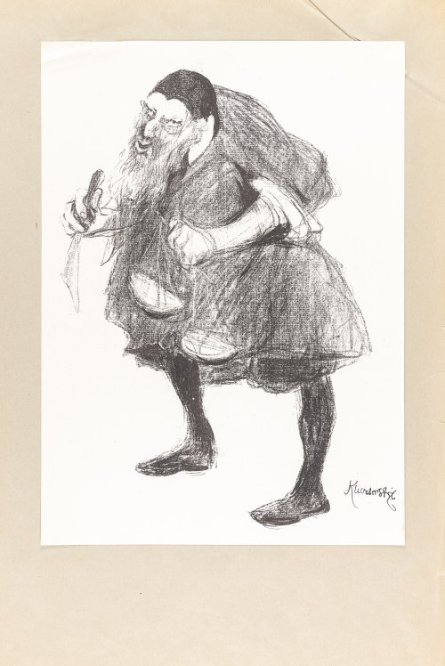Kuczborski Stanisław (1881-1911), Kotarbiński jako Scheylock w sztuce Szekspira „Kupiec wenecki” (teka Melpomeny), 1904