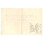 XX w. - Dokument List Polecający A. Sternberga-Powidzkiego