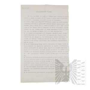 Imperium Rosyjskie - Kopia Umowy z dnia 2 maja 1910 r. o Zaopatrzeniu XV Ułańskiego Pułku Tatarów w Paszę dla Koni, Zawartej Między Pułkiem a Obywatelem Miasta Płock p. Awramem Winogronem. Rypin.