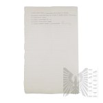 Imperium Rosyjskie - Kopia Umowy z dnia 2 maja 1910 r. o Zaopatrzeniu XV Ułańskiego Pułku Tatarów w Paszę dla Koni, Zawartej Między Pułkiem a Obywatelem Miasta Płock p. Awramem Winogronem. Rypin.