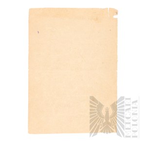 Soviet Russia (RFSR) - Receipt for Receipt of Documents - Passport in the Name of Yakovlev Valentin, Moscow 1919.