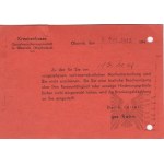 IIWŚ/Okupacja Dokument Zakładu Ubezpieczeń Społecznych w Oborniku Wielkopolska