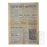 II Wojna Światowa - ,,Kurjer Poranny - Wydanie Wieczorne - Godzina 19 z 5.09.1939 r. Warszawa