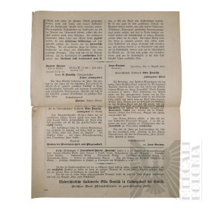 German Empire - Flyer Bulletin of the Clay Industry Processing (