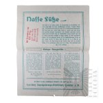 Niemcy - Ulotka Reklamowa Densin Skoncentrowany Dodatek Do Zapraw, Fabryka Wyrobów Chemicznych i Technicznych Densin (Densin Konzentrierter Mortelzusatz, Densin Fabrik Chem. Techn. Produkte), Frankurt Nad Menem (Frankfurt Am Main)