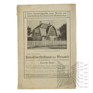 Germany - Advertising Brochure of the J. J. Weber Bookstore Publishing House, Single Residential Building of the Modern Era (