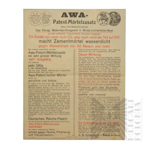 Germany- Advertising Flyer for Insulating Mortar 