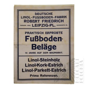 Germany - Advertising Brochure of the German Linol Flooring Factory Flooring (