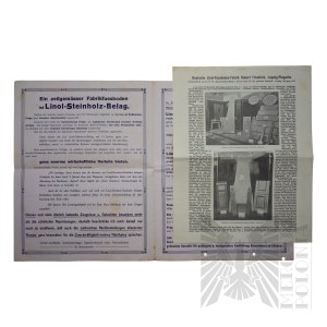 Germany - Advertising Brochure of the German Linol Flooring Factory Flooring (