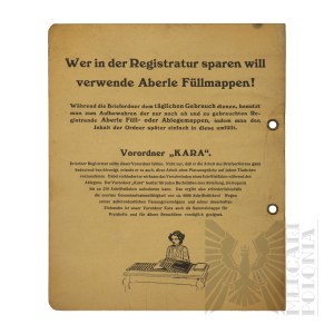 Germany- Advertising Flyer for Aberle Fuellmappen Office Folders (