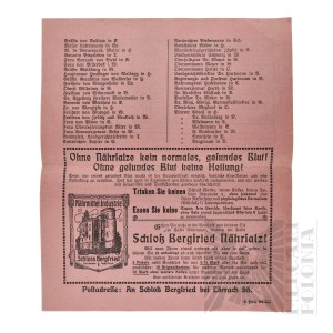 Germany - Advertising Leaflet for Dietary Supplements by Schloss Bergfried Company, Who Should Reach for Dietary Supplements (