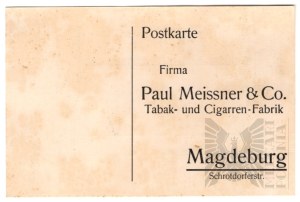 Germany - Postcard Order Blank for Paul Meissner & Co Tobacco and Cigar Factory (