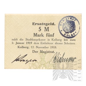 Weimar Republic - Substitute Money - Ersatzgeld. 5 Marks.